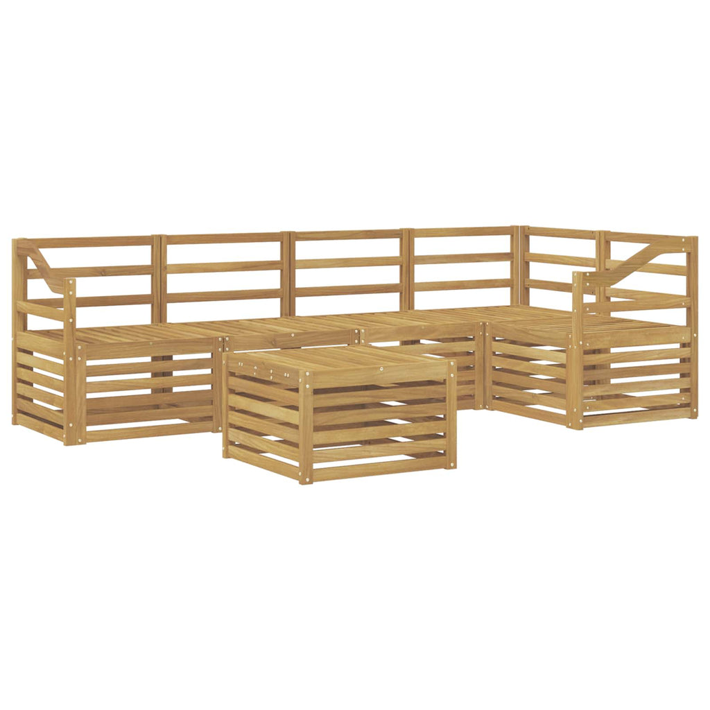 Outdoor-Sofagarnitur 6 pcs Weiß 59 x 59 x 37 cm