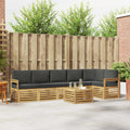 Outdoor-Sofagarnitur 7 pcs Weiß und Anthrazit 59 x 59 x 37 cm