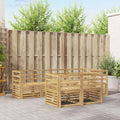 Outdoor-Sofagarnitur 7 pcs Weiß 245 x 126,5 x 73 cm