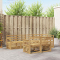 Outdoor-Sofagarnitur 7 pcs Weiß 247 x 128,5 x 73 cm