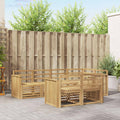 Outdoor-Sofagarnitur 7 pcs Weiß 247 x 128,5 x 73 cm