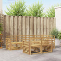 Outdoor-Sofagarnitur 7 pcs Weiß 249 x 130,5 x 73 cm