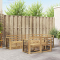 Outdoor-Sofagarnitur 7 pcs Weiß 247 x 128,5 x 73 cm