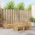 Outdoor-Sofagarnitur 7 pcs Weiß 245 x 126,5 x 73 cm