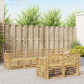 Outdoor-Sofagarnitur 8 pcs Weiß 306 x 128,5 x 73 cm