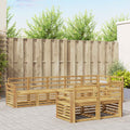 Outdoor-Sofagarnitur 8 pcs Weiß 308 x 130,5 x 73 cm