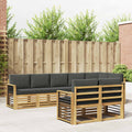Outdoor-Sofagarnitur 8 pcs Weiß und Anthrazit