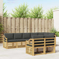 Outdoor-Sofagarnitur 8 pcs Weiß und Anthrazit