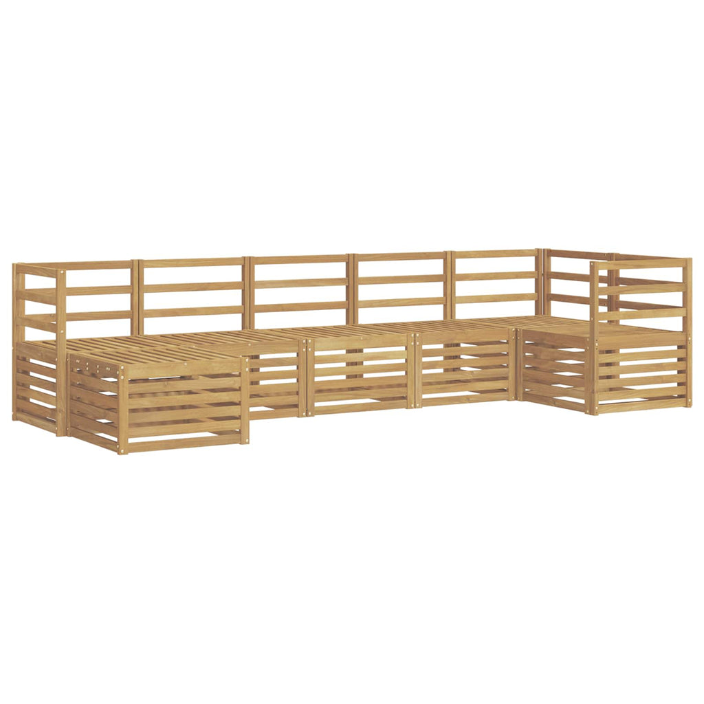 Outdoor-Sofagarnitur 7 pcs Weiß