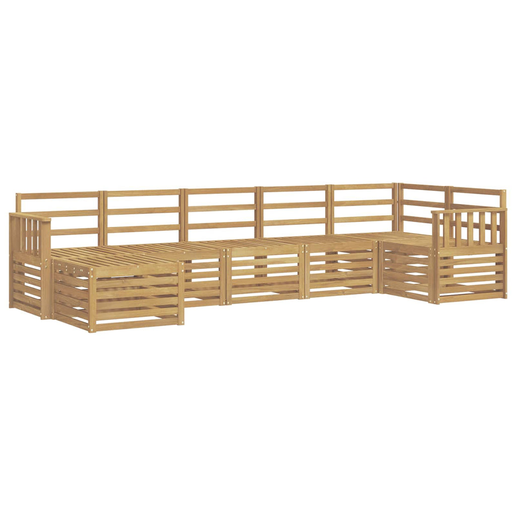 Outdoor-Sofagarnitur 7 pcs Weiß