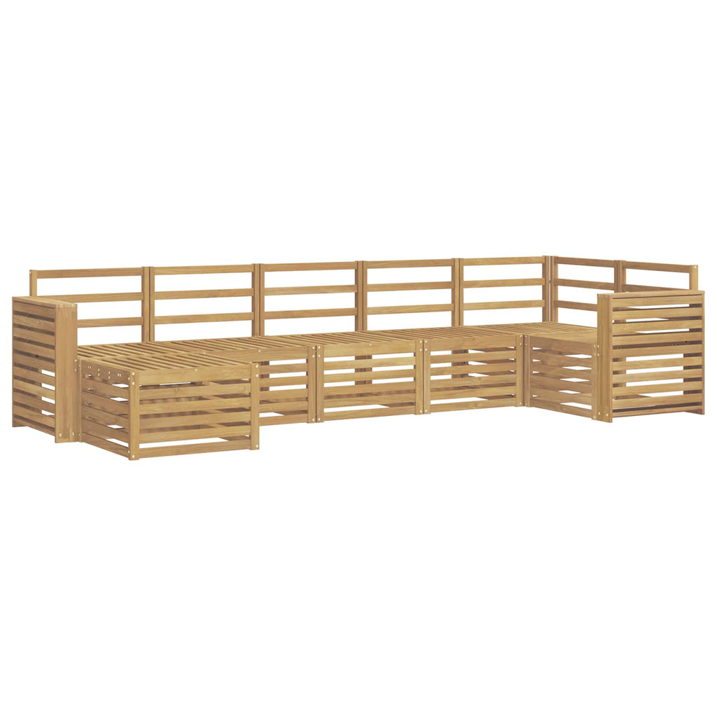 Outdoor-Sofagarnitur 7 pcs Weiß