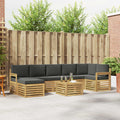 Outdoor-Sofagarnitur 8 pcs Weiß und Anthrazit 59 x 59 x 37 cm