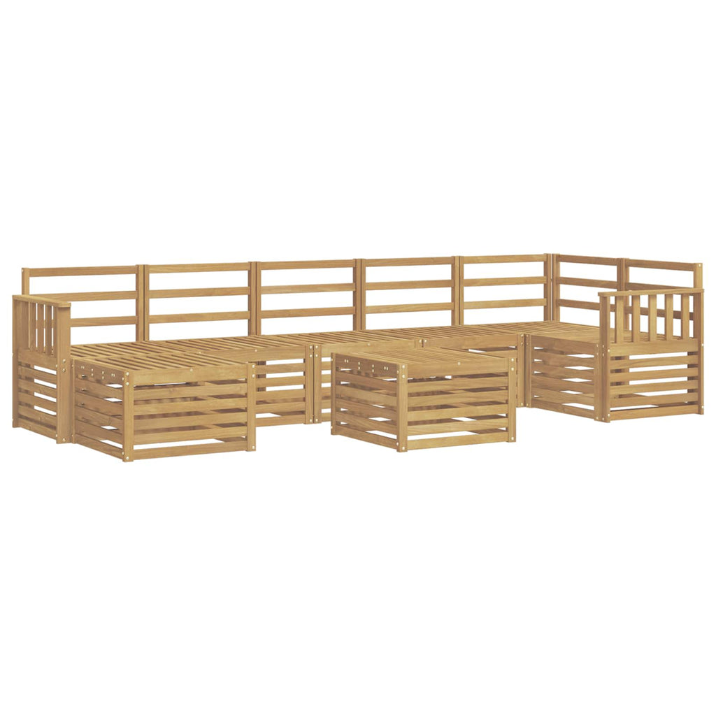 Outdoor-Sofagarnitur 8 pcs Weiß 59 x 59 x 37 cm