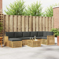 Outdoor-Sofagarnitur 8 pcs Weiß und Anthrazit 59 x 59 x 37 cm