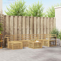 Outdoor-Sofagarnitur 8 pcs Weiß 59 x 59 x 37 cm