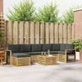 Outdoor-Sofagarnitur 8 pcs Weiß und Anthrazit 59 x 59 x 37 cm