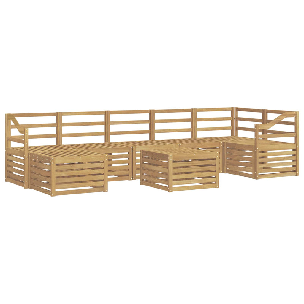 Outdoor-Sofagarnitur 8 pcs Weiß 59 x 59 x 37 cm