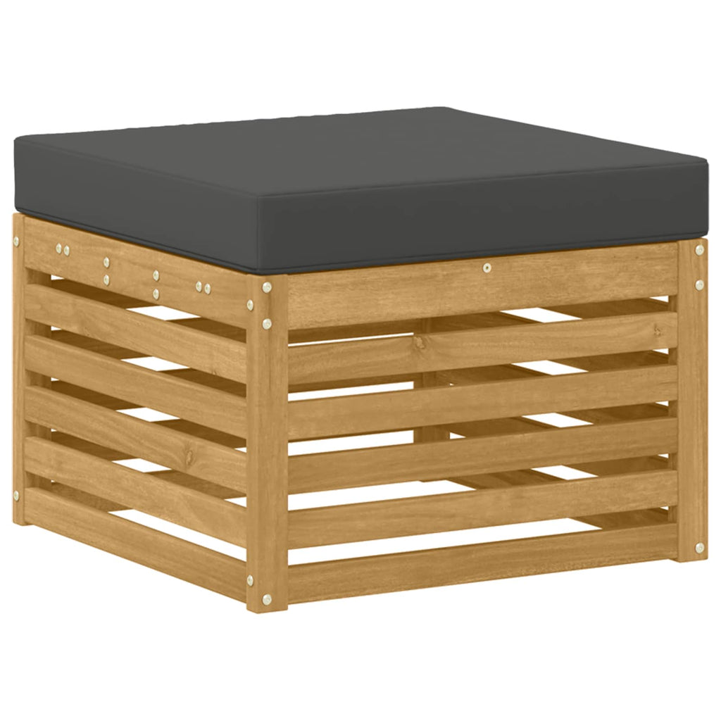 Outdoor-Sofagarnitur 8 pcs Weiß und Anthrazit 59 x 59 x 37 cm