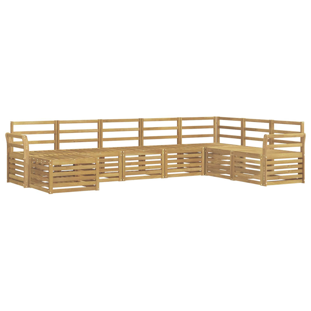 Outdoor-Sofagarnitur 8 pcs Weiß 308 x 190 x 73 cm