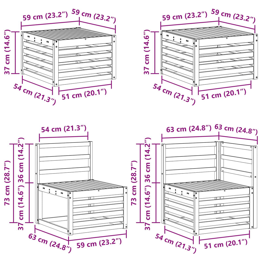 Sofagarnituren Massivholz Akazie