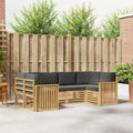 Outdoor-Sofagarnitur 6 pcs Weiß und Anthrazit