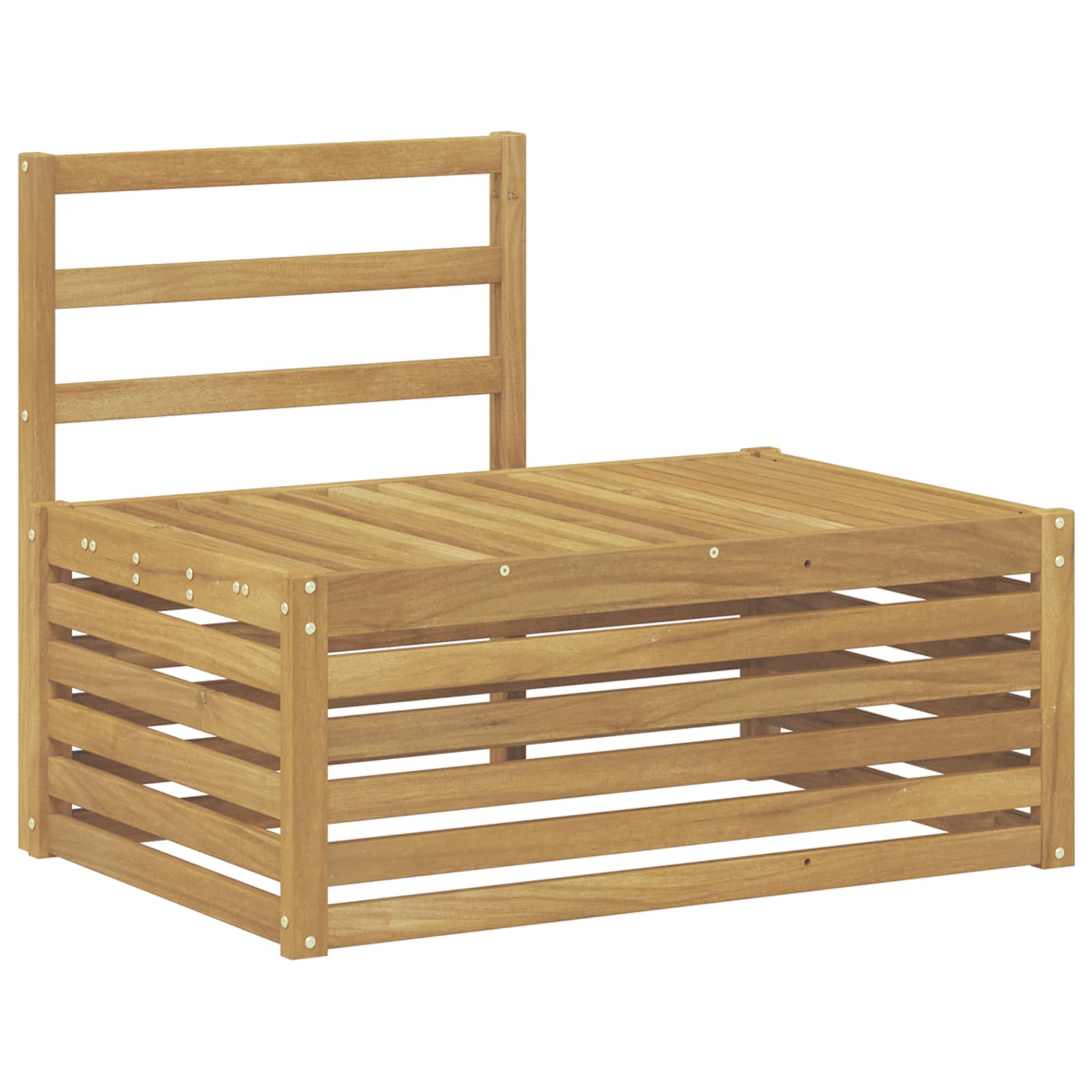Outdoor-Sofagarnitur 3 Stück Weiß 182,5 x 63 x 73 cm