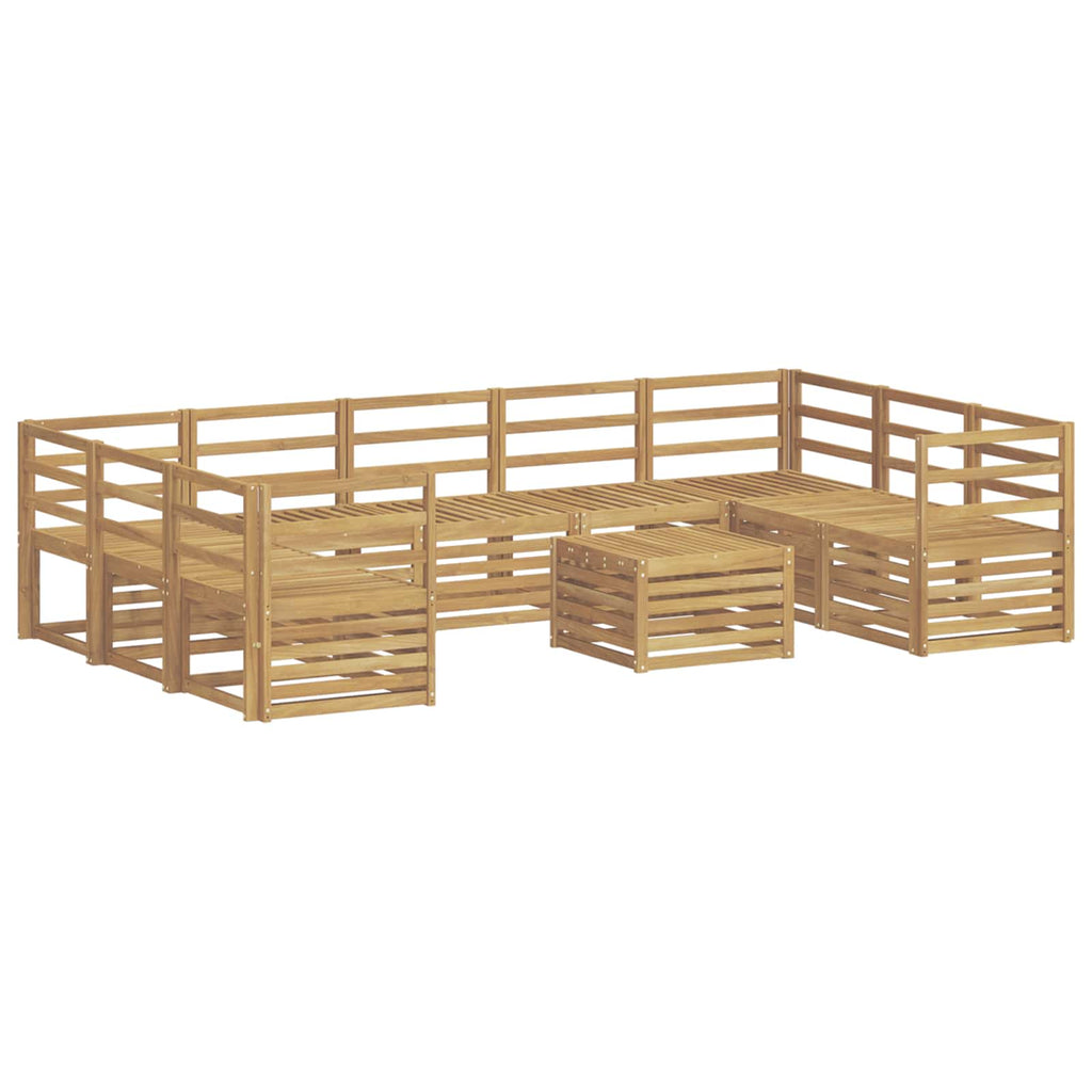 Outdoor-Sofagarnitur 10 pcs Weiß 59 x 59 x 37 cm