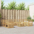 Outdoor-Sofagarnitur 10 pcs Weiß 59 x 59 x 37 cm
