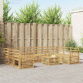 Outdoor-Sofagarnitur 10 pcs Weiß 59 x 59 x 37 cm