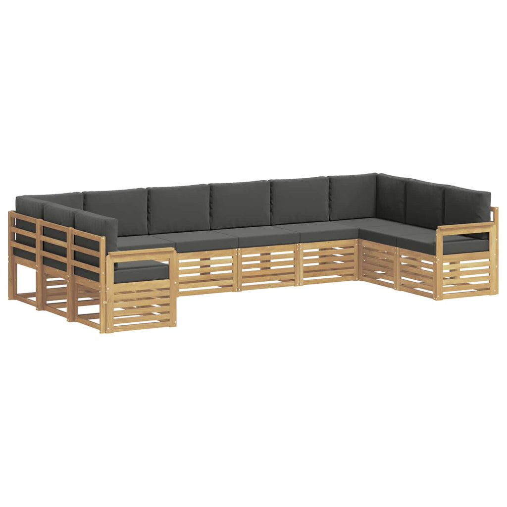 Outdoor-Sofagarnitur 7 pcs Weiß und Anthrazit