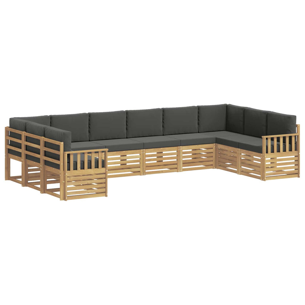 Outdoor-Sofagarnitur 7 pcs Weiß und Anthrazit
