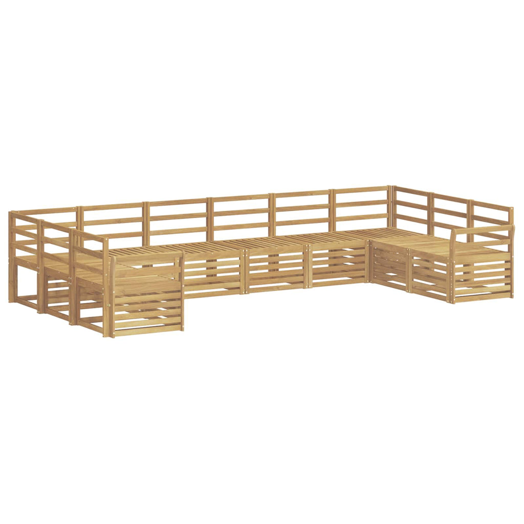 Outdoor-Sofagarnitur 10 pcs Weiß 363 x 190 x 73 cm