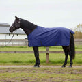 Pferdedecke Dunkelgrün und Schwarz 85 cm Polyester