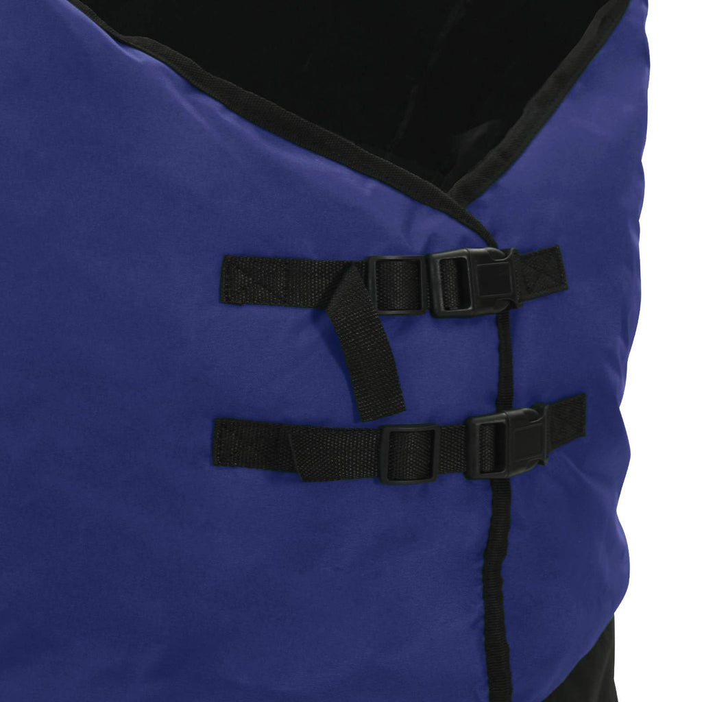 Pferdedecke Dunkelgrün und Schwarz 135 cm Polyester