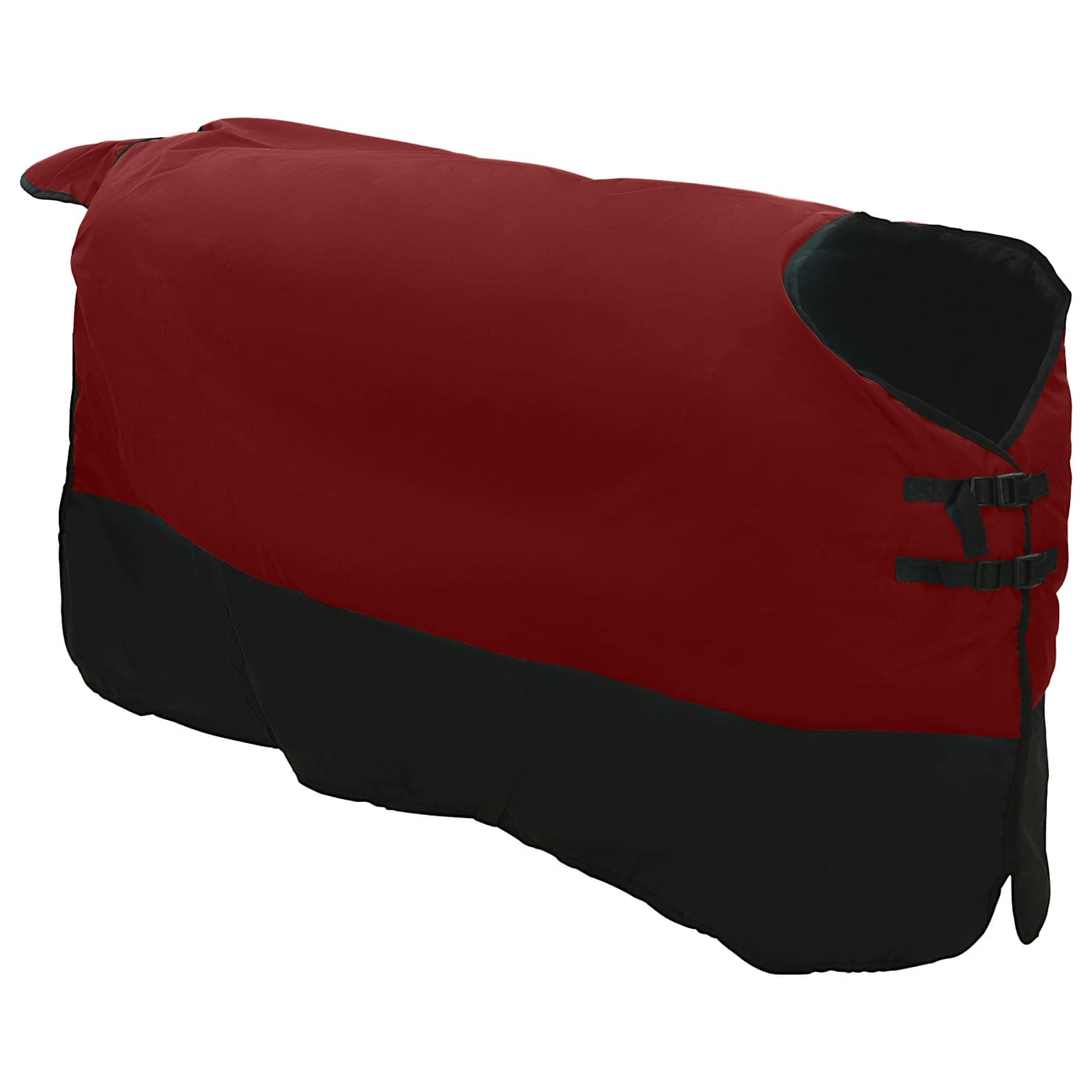Pferdedecke Dunkelgrün und Schwarz 135 cm Polyester