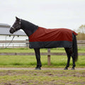 Pferdedecke Dunkelgrün und Schwarz 155 cm Polyester