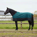 Pferdedecke Dunkelgrün und Schwarz 115 cm Polyester