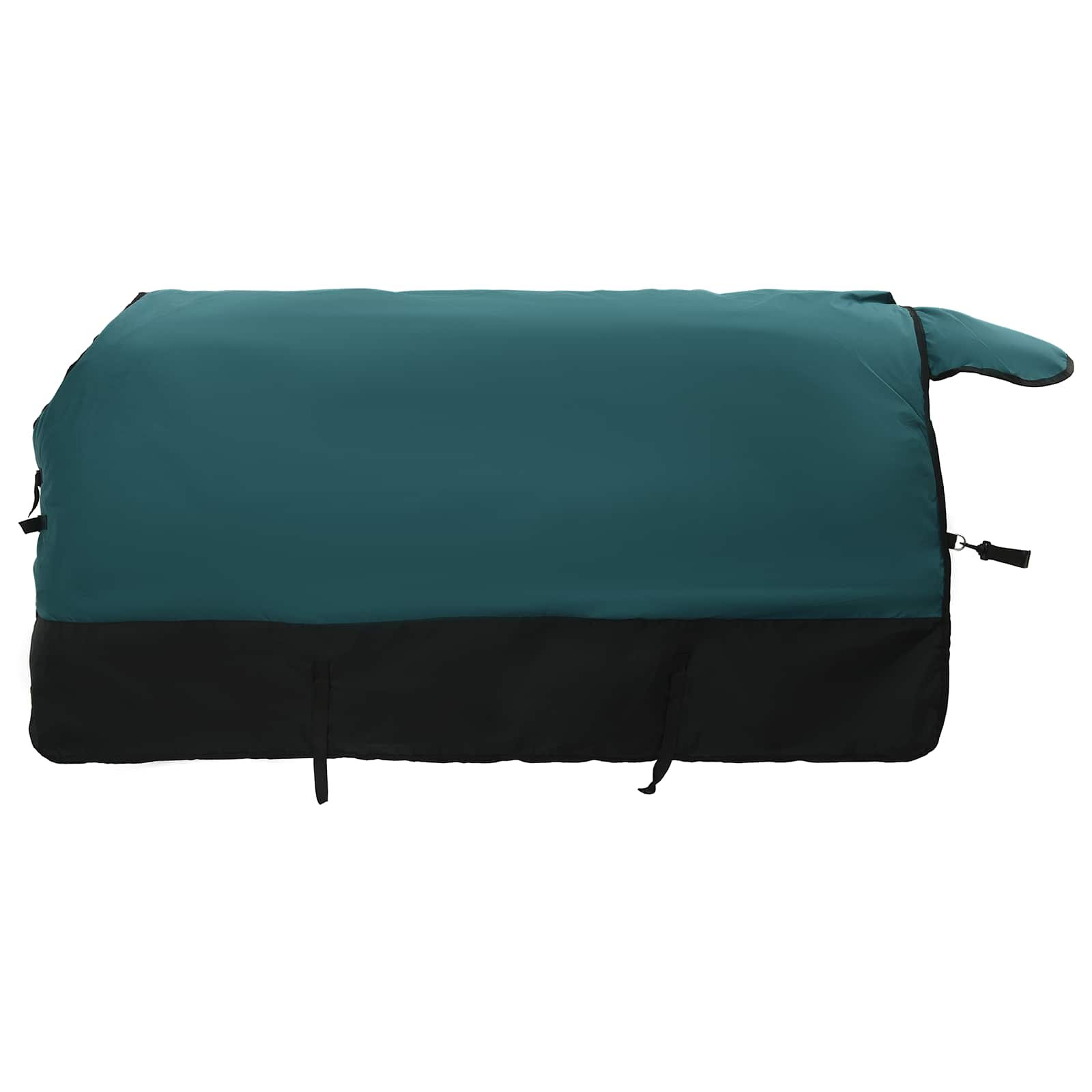 Pferdedecke Dunkelgrün und Schwarz 115 cm Polyester