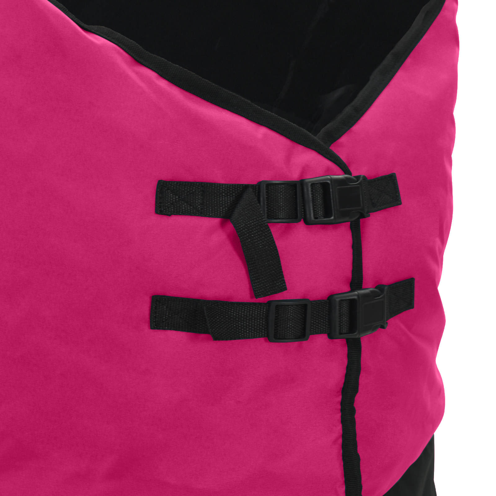 Pferdedecke Rosa und Schwarz 135 cm Polyester