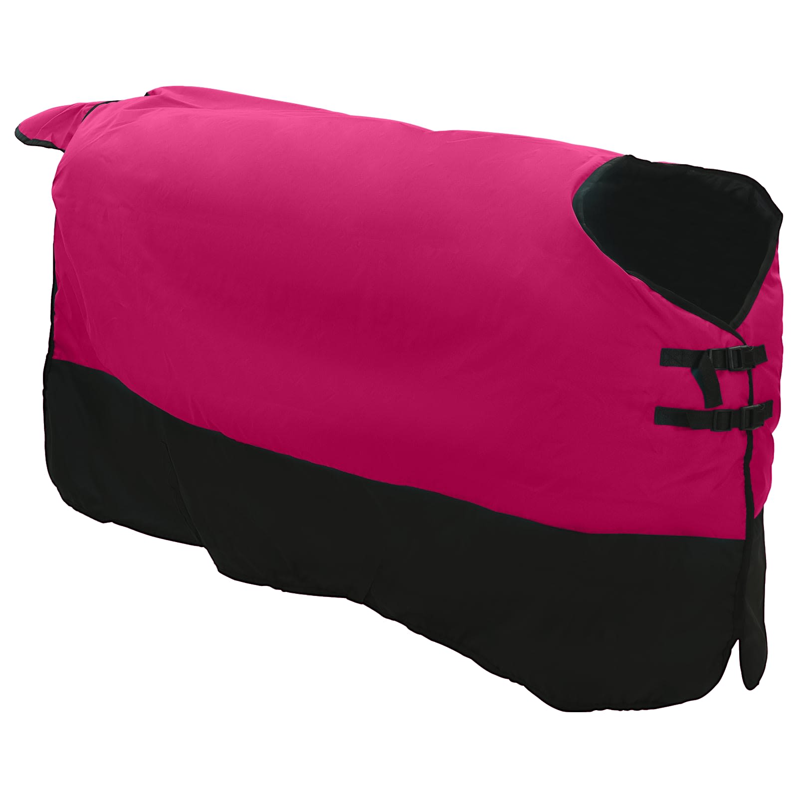 Pferdedecke Rosa und Schwarz 135 cm Polyester