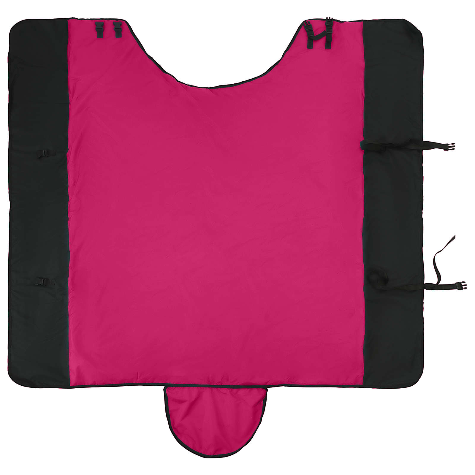Pferdedecke Rosa und Schwarz 165 cm Polyester