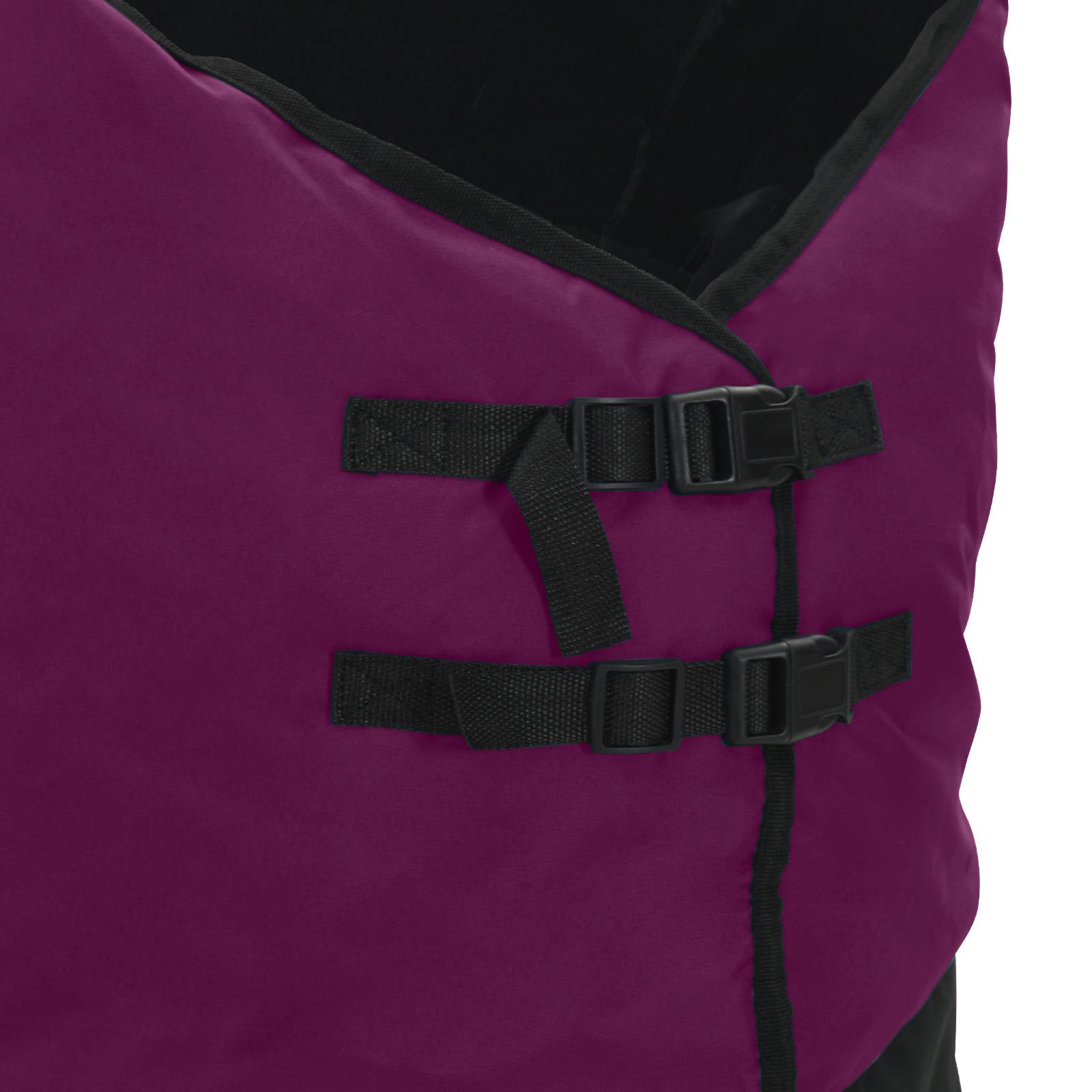 Pferdedecke Dunkelgrün und Schwarz 85 cm Polyester
