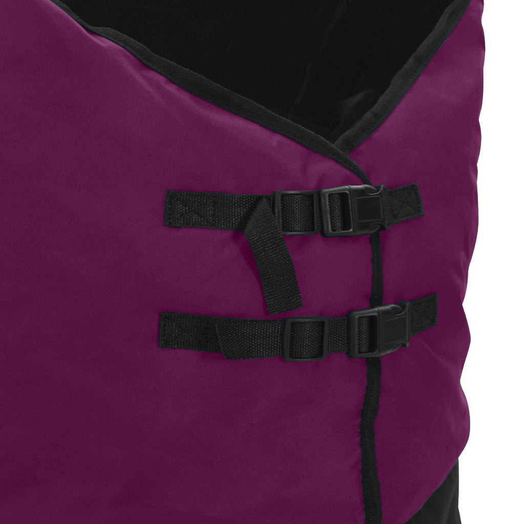 Pferdedecke Dunkelgrün und Schwarz 105 cm Polyester