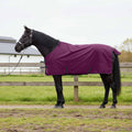 Pferdedecke Dunkelgrün und Schwarz 105 cm Polyester