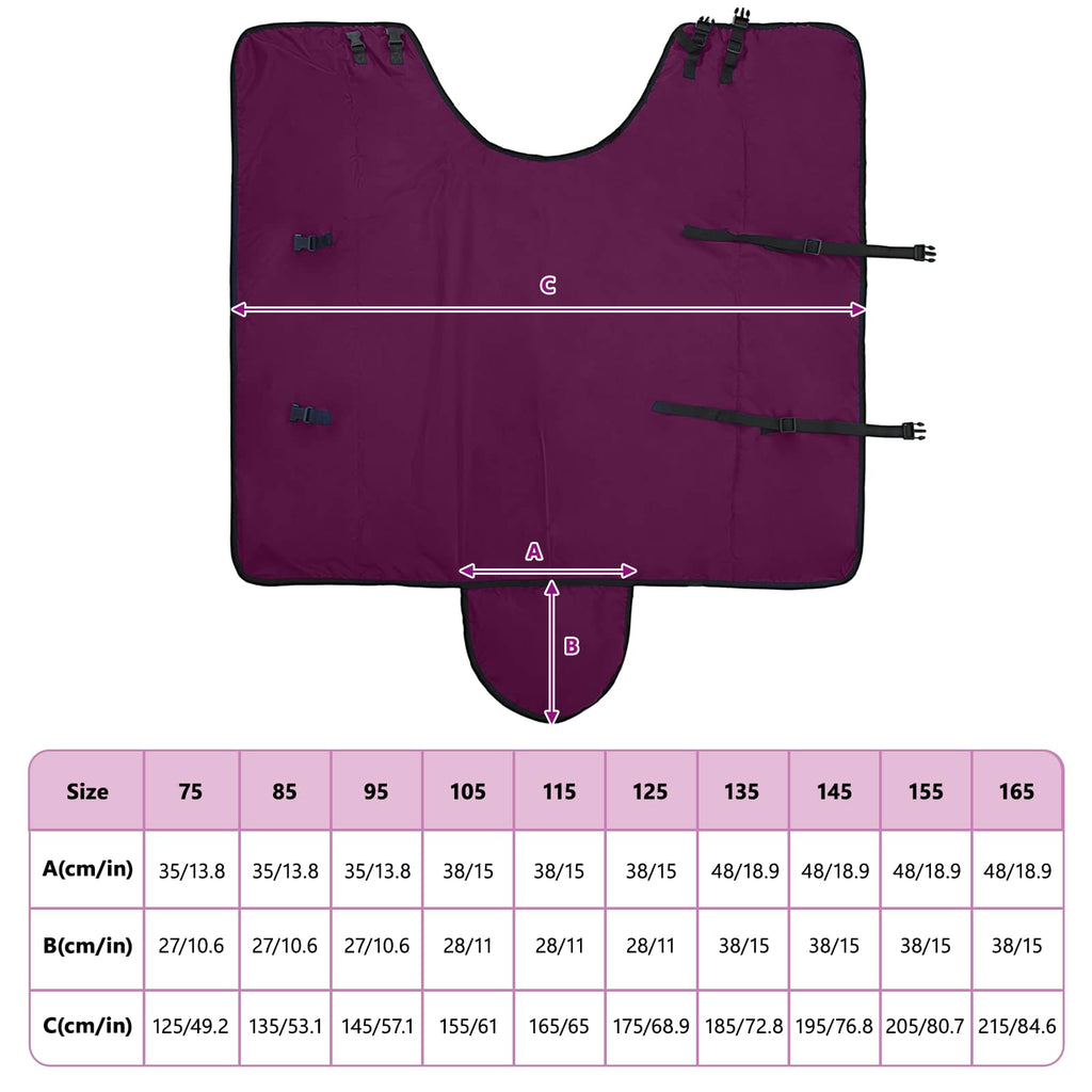 Pferdedecke Dunkelgrün und Schwarz 115 cm Polyester