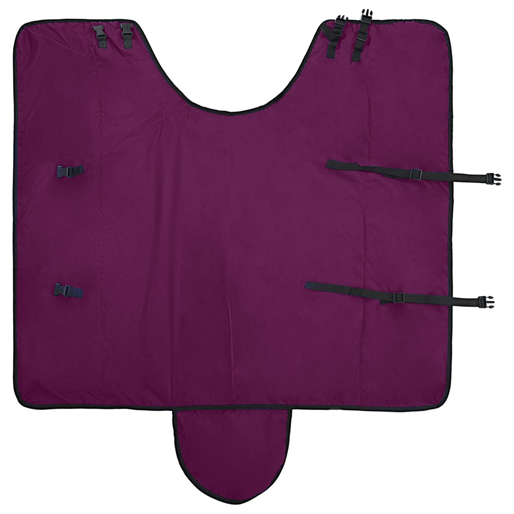 Pferdedecke Dunkelgrün und Schwarz 135 cm Polyester