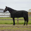 Pferdedecke Dunkelgrün und Schwarz 145 cm Polyester