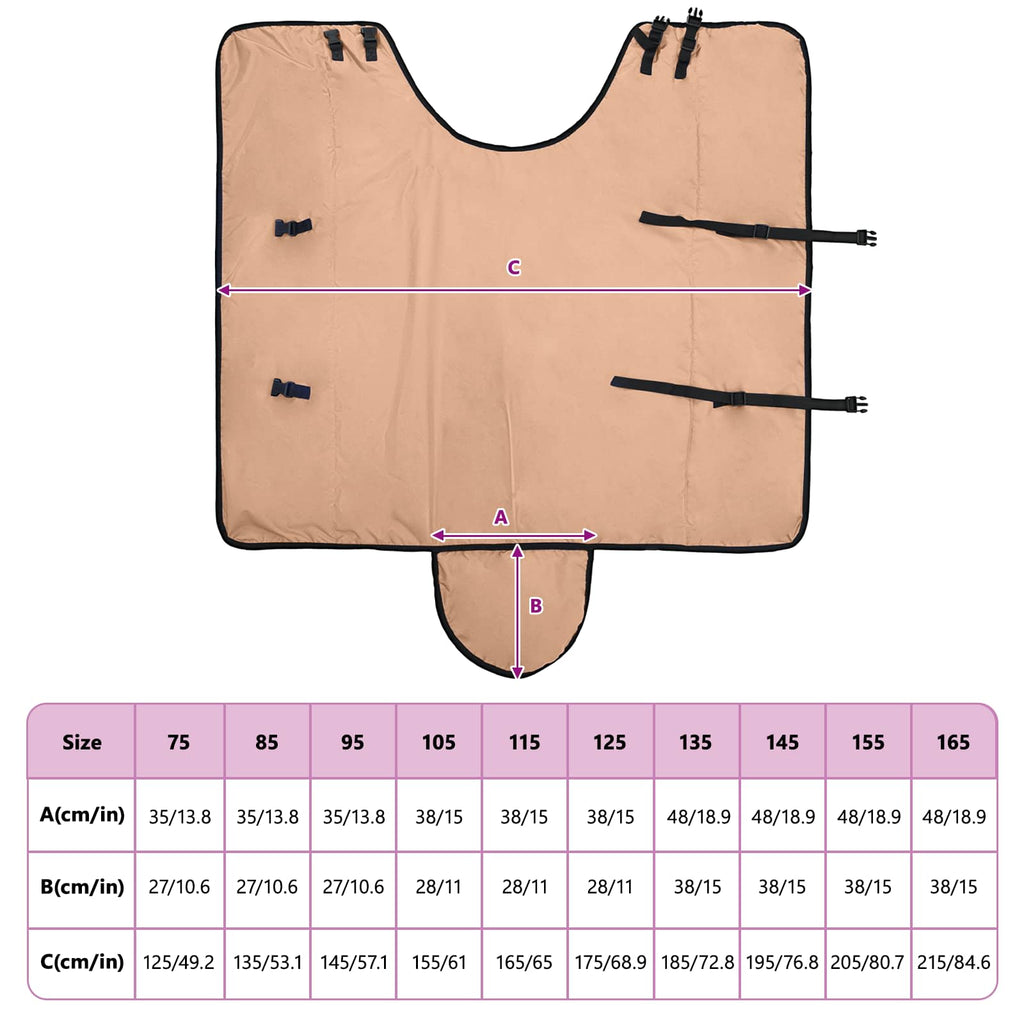 Pferdedecke Cappuccino 105 cm Polyester