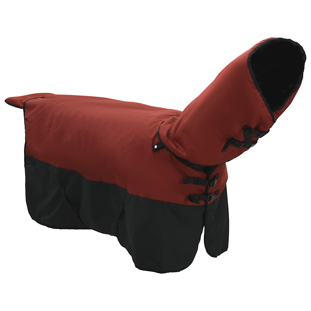 Pferdedecke Dunkelgrün und Schwarz 105 cm Polyester