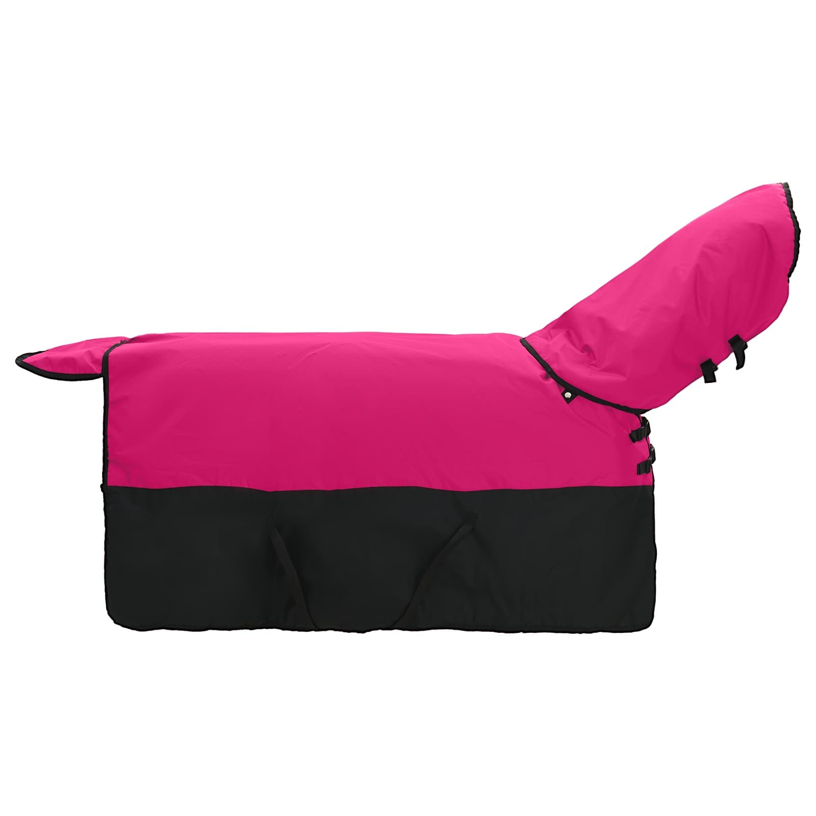 Pferdedecke Rosa und Schwarz 115 cm Polyester
